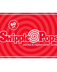 Swipple Pops Petite Swirl Ripple Lollipops - Red Cherry: 60-Piece Tub - Candy Warehouse