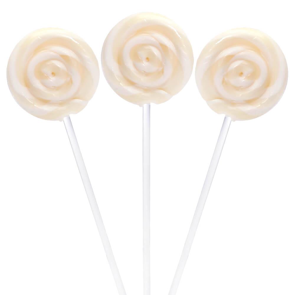 Swipple Pops Petite Swirl Ripple Lollipops - White Pineapple: 60-Piece Tub - Candy Warehouse