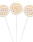 Swipple Pops Petite Swirl Ripple Lollipops - White Pineapple: 60-Piece Tub - Candy Warehouse