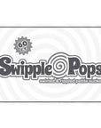 Swipple Pops Petite Swirl Ripple Lollipops - White Pineapple: 60-Piece Tub - Candy Warehouse