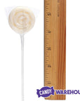 Swipple Pops Petite Swirl Ripple Lollipops - White Pineapple: 60-Piece Tub - Candy Warehouse