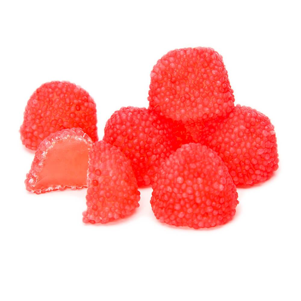 Tangy Zangy Soft N' Chewy Sour Raspberries: 5LB Bag - Candy Warehouse