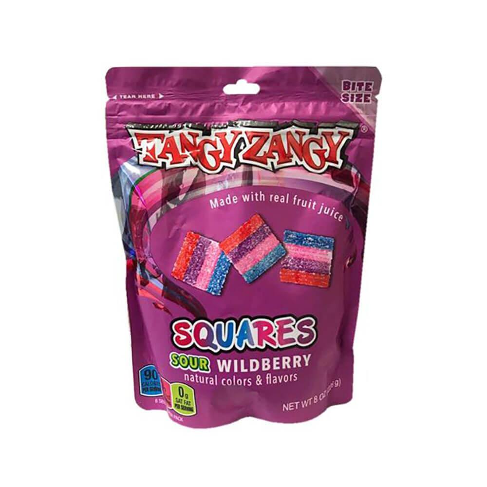 Tangy Zangy Sour Wildberry Squares: 8-ounce Bag