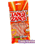 Tangy Zangy Twist Sticks Candy Packs - Sour Peach: 12-Piece Box - Candy Warehouse