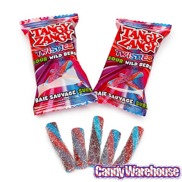 Tangy Zangy Twisties Candy Packs - Sour Wild Berry: 35-Piece Bag - Candy Warehouse