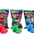 Teenage Mutant Ninja Turtles Lollipop Candy Rings: 24-Piece Display