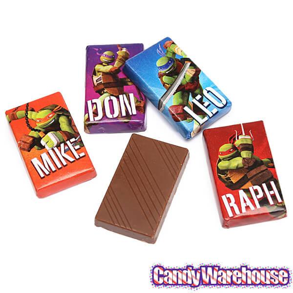 Teenage Mutant Ninja Turtles Mini Milk Chocolate Bars: 15-Piece Bag - Candy Warehouse