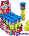 Tennis Balls Sour Bubblegum Tubes: 12-Piece Display