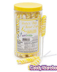 Tesla's Tiny Twist Pops - Lemon: 48-Piece Jar - Candy Warehouse