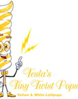 Tesla's Tiny Twist Pops - Lemon: 48-Piece Jar - Candy Warehouse