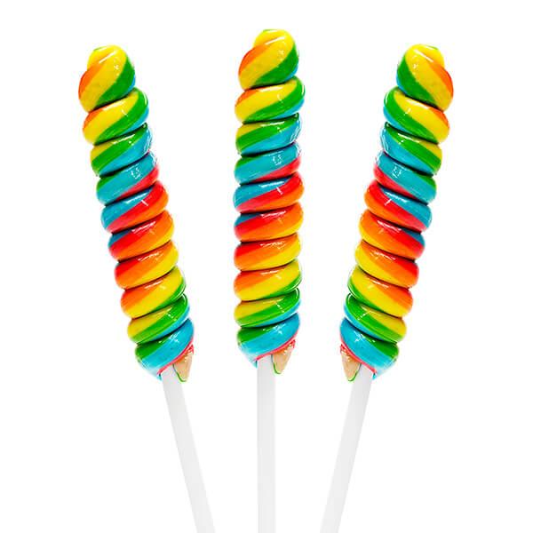 Tesla's Tiny Twist Pops - Rainbow: 48-Piece Jar – Candy Warehouse