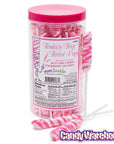 Tesla's Tiny Twist Pops - Strawberry: 48-Piece Jar - Candy Warehouse