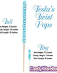 Tesla's Tremendously Tall 3-Ounce Twist Pops - Banana: 12-Piece Box - Candy Warehouse