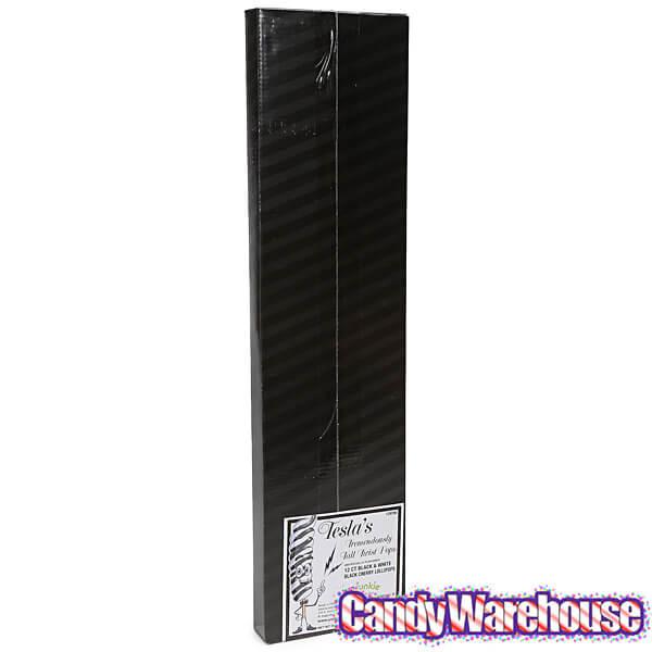 Tesla's Tremendously Tall 3-Ounce Twist Pops - Black Cherry: 12-Piece Box - Candy Warehouse