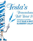 Tesla's Tremendously Tall 3-Ounce Twist Pops - Blueberry: 12-Piece Box - Candy Warehouse