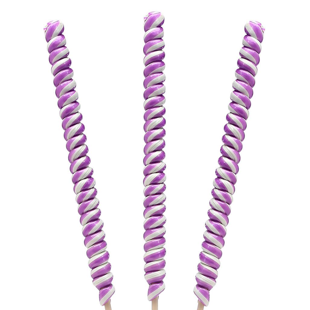 Tesla's Tremendously Tall 3-Ounce Twist Pops - Grape: 12-Piece Box - Candy Warehouse