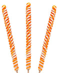 Tesla's Tremendously Tall 3-Ounce Twist Pops - Orange: 12-Piece Box - Candy Warehouse