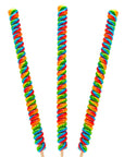 Tesla's Tremendously Tall 3-Ounce Twist Pops - Rainbow Cherry: 12-Piece Box - Candy Warehouse