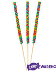 Tesla's Tremendously Tall 3-Ounce Twist Pops - Rainbow Cherry: 12-Piece Box - Candy Warehouse