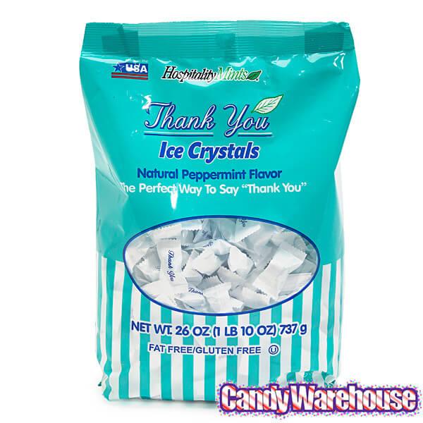 Thank You Wrapped Ice Crystals: 500-Piece Bag - Candy Warehouse