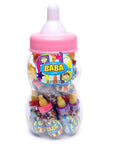 The BaBa Candy Filled Baby Bottles Jumbo Container - Pink