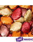 Thompson Foiled Dark Chocolate Autumn Leaves Candy: 5LB Bag