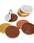 Thompson Foiled Extra Large Milk Chocolate Coins: 72-Piece Tub - Candy Warehouse