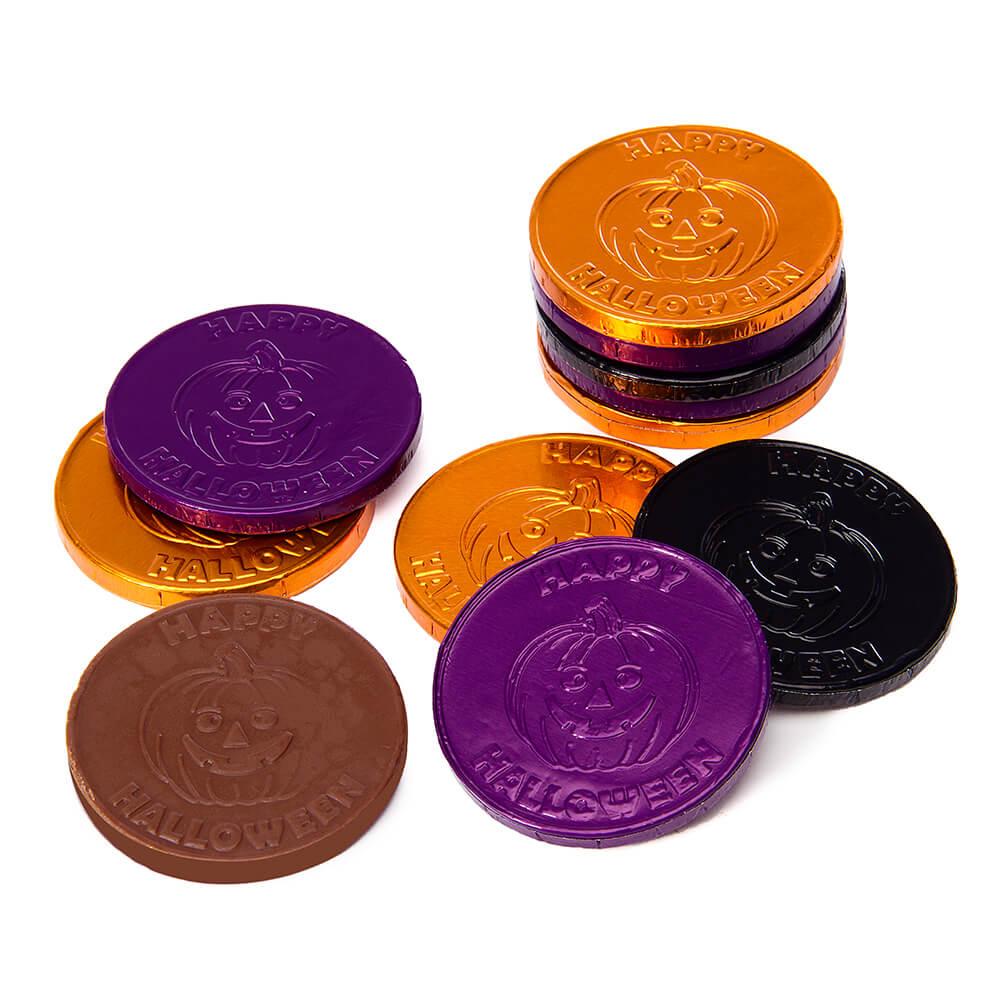 Thompson Foiled Milk Chocolate Halloween Coins: 5LB Bag - Candy Warehouse