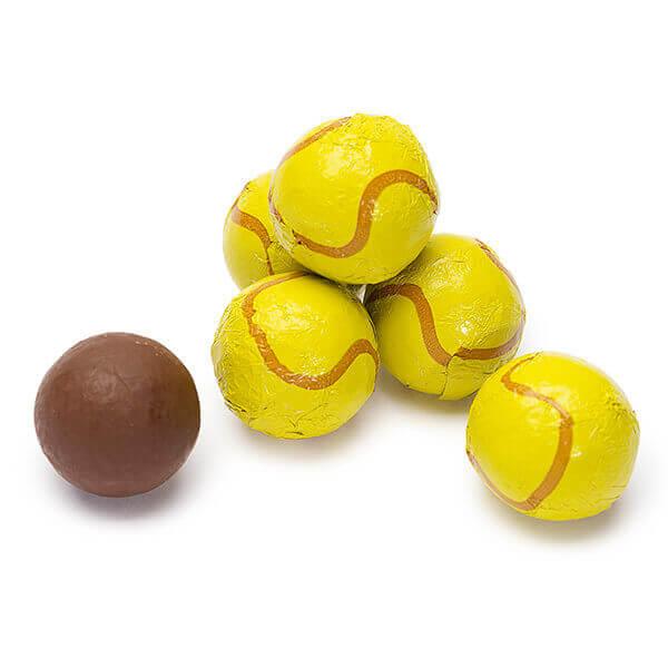 Thompson Foiled Milk Chocolate Tennis Balls: 5LB Bag