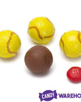 Thompson Foiled Milk Chocolate Tennis Balls: 5LB Bag - Candy Warehouse