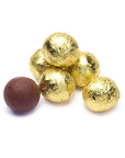 Thompson Gold Foiled Milk Chocolate Balls: 5LB Bag - Candy Warehouse