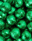 Thompson Green Foiled Milk Chocolate Balls: 5LB Bag - Candy Warehouse