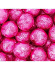 Thompson Pink Foiled Milk Chocolate Balls: 5LB Bag - Candy Warehouse