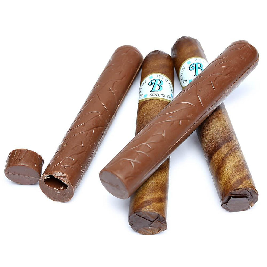 Thompson Premium Milk Chocolate Cigars - Boy: 12-Piece Box