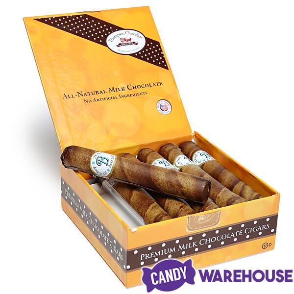 Thompson Premium Milk Chocolate Cigars - Boy: 12-Piece Box - Candy Warehouse