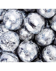 Thompson Silver Foiled Milk Chocolate Balls: 5LB Bag