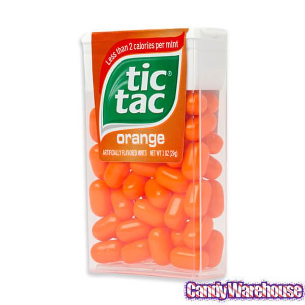 Tic Tac Orange Dispensers: 12-Piece Box - Candy Warehouse