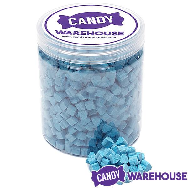 Tiny Sugar Candy Hearts - Blue: 1.5LB Jar - Candy Warehouse