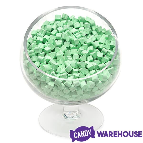 Tiny Sugar Candy Hearts - Green: 1.5LB Jar - Candy Warehouse