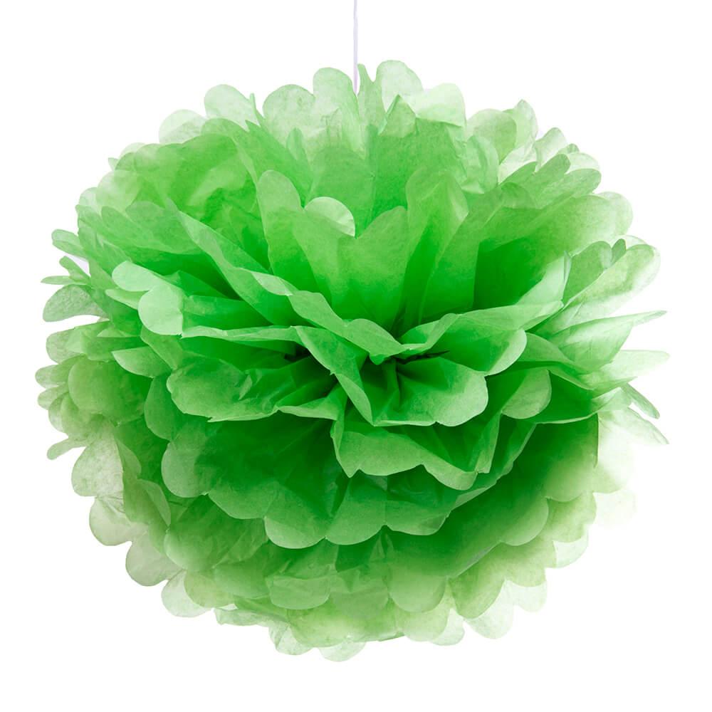 Tissue Paper 14-Inch Pom Pom - Jasmine Green - Candy Warehouse