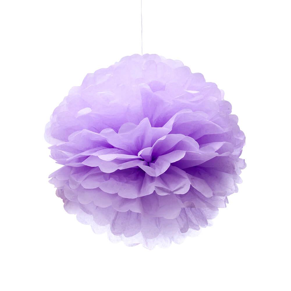 Tissue Paper 14-Inch Pom Pom - Lavender - Candy Warehouse