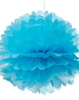 Tissue Paper 14-Inch Pom Pom - Turquoise Blue