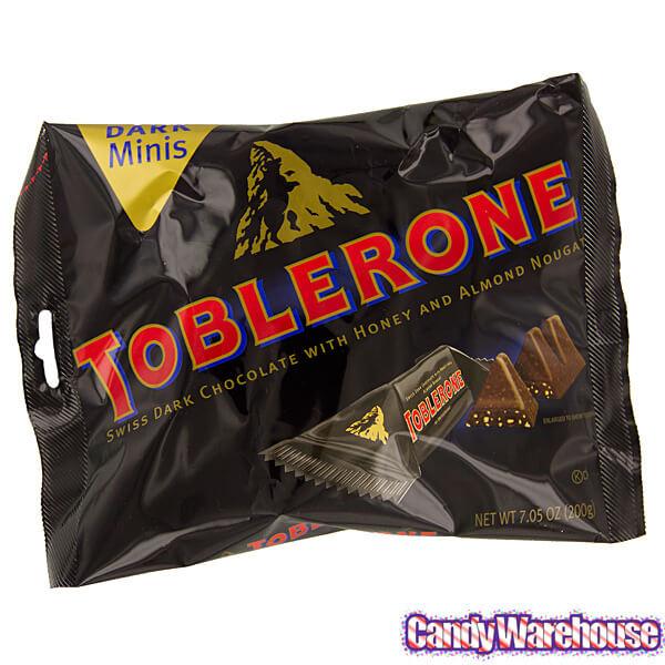 Toblerone Dark Chocolate Minis: 7-Ounce Bag - Candy Warehouse