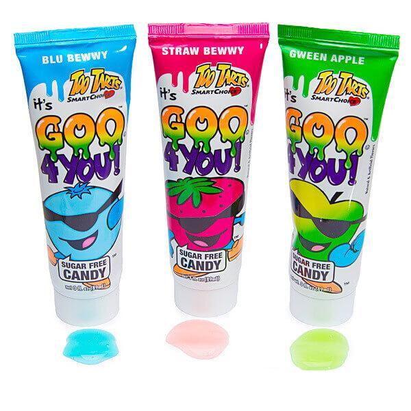 Too Tarts Goo 4 You Sour Liquid Candy Tubes: 18-Piece Box - Candy Warehouse