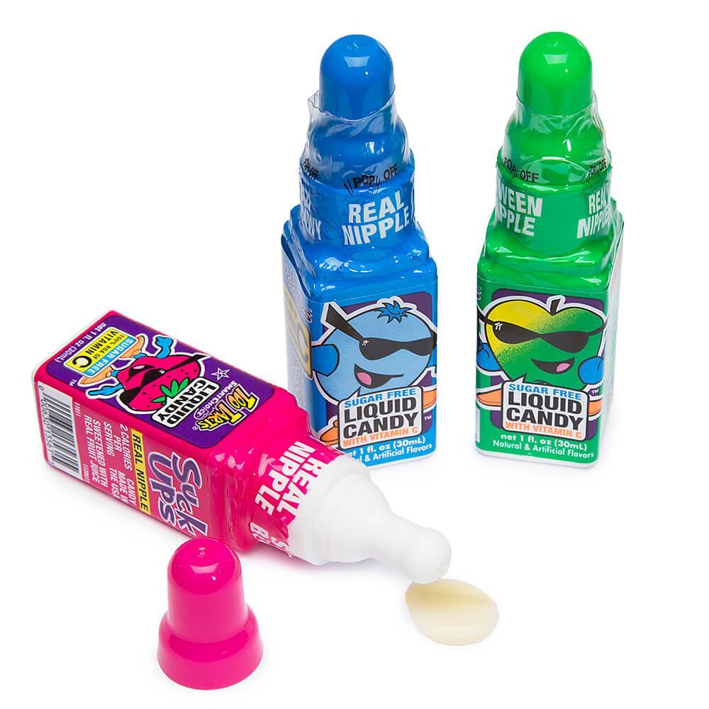 Too Tarts Suck Ups Sour Liquid Candy Dispensers: 24-Piece Box - Candy Warehouse