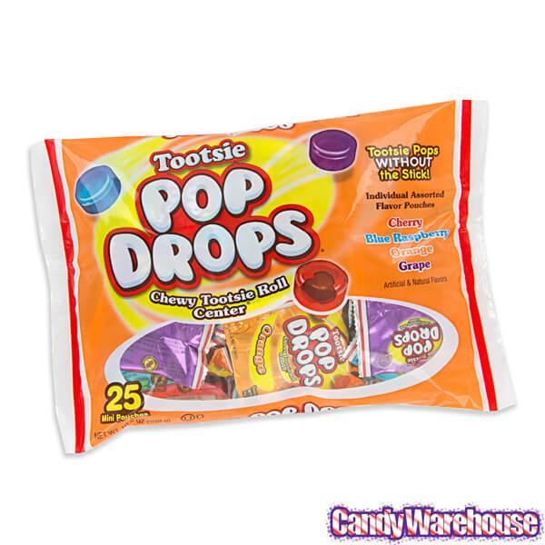 Tootsie Pop Drops Snack Size Packs: 25-Piece Bag - Candy Warehouse