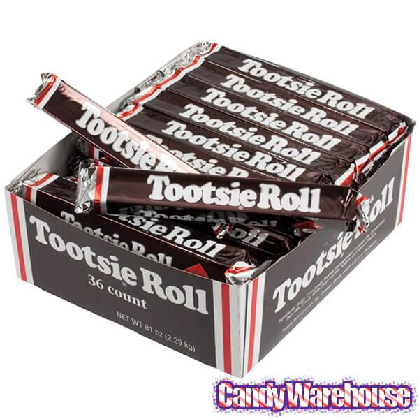 Tootsie Roll Candy Bars: 36-Piece Box - Candy Warehouse