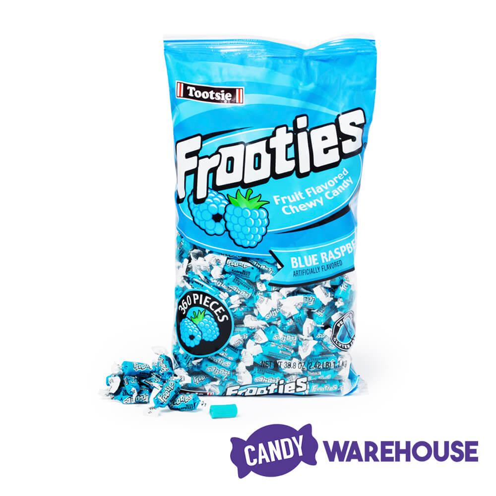 Tootsie Roll Frooties Candy - Blue Raspberry: 360-Piece Bag - Candy Warehouse