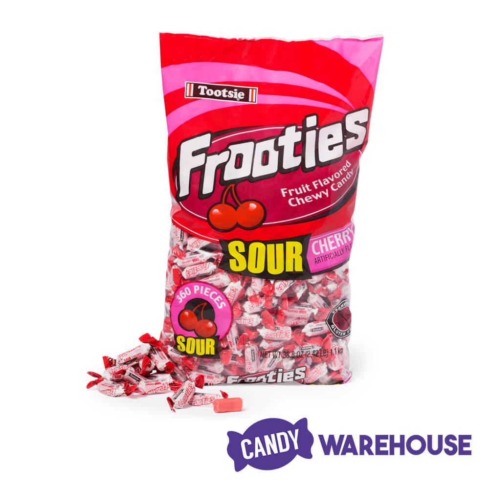 Tootsie Roll Frooties Candy - Sour Cherry: 360-Piece Bag - Candy Warehouse