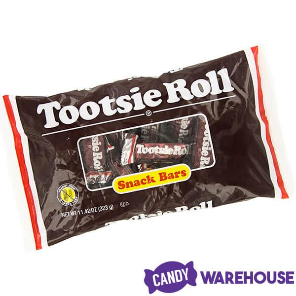 Tootsie Roll Snack Size Candy Bars: 20-Piece Bag - Candy Warehouse